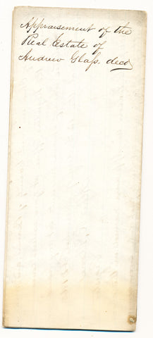 1864 Vendue List - Daniel Springer, Beaver Co., PA