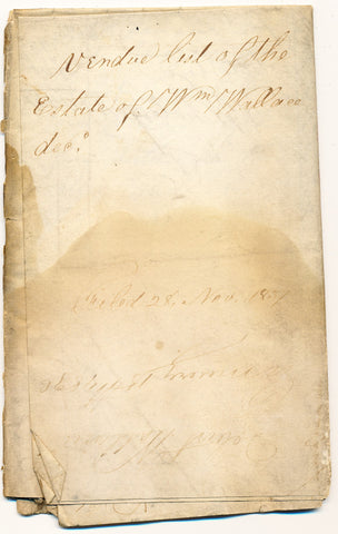 1836 Vendue List - William Wallace, Beaver Co., PA