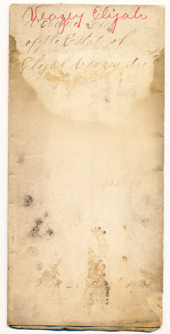 1841 Vendue List - Elijah Veazey, Beaver Co., PA