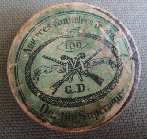 Very rare and early cardboard Goldmark's cap box
