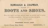 Victorian Trade Card - Bell Soap - Rumbaugh & Chapman, Boots and Shoes, Ravenna, Ohio