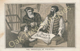 Victorian Trade Card - Invention of Printing - Ayer's Almanach