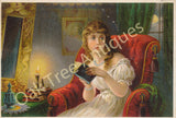 Victorian Trade Card - The Ghost Story by R. W. Buss - Dr. Jaynes patent medicines