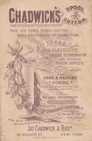 Victorian Trade Card - Chadwick's Spool Cotton - Sleeping Boy
