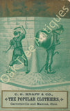 Victorian Trade Card - C. G. Knapp & Co. Popular Clothiers, Mantua and Garrettsville, Ohio