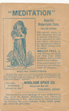 Victorian Trade Card - Birds - Meditation - Lion Coffee - Woolson Spice Co., Toledo, Ohio