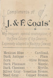 Victorian Trade Card - J. & P. Coats Thread - Children on Seesaw