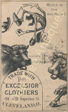 Victorian Trade Card - Excelsior Clothiers Cleveland, Ohio - Moses in the Bull-Rushes