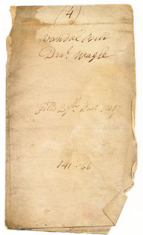 1817 Vendue List (last page only) - Daniel Wagle, Beaver Co., PA
