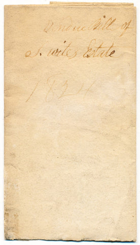1824 Vendue List - S. White, Beaver Co., PA