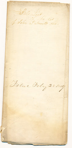 1859 Vendue List - John P. Smith, Beaver Co., PA