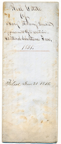 1855 Appraisal for real estate of Mary Sterling, Beaver Co., PA