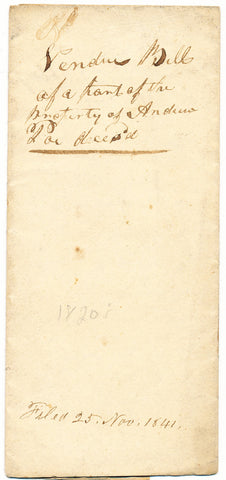 1823 Vendue List - Andrew Poe, Beaver Co., PA